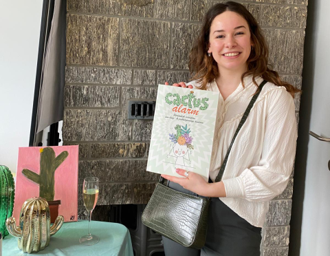 Yuka Frederickx, studente Grafische en Digitale Media, brengt een boek uit tijdens haar bachelorproef 